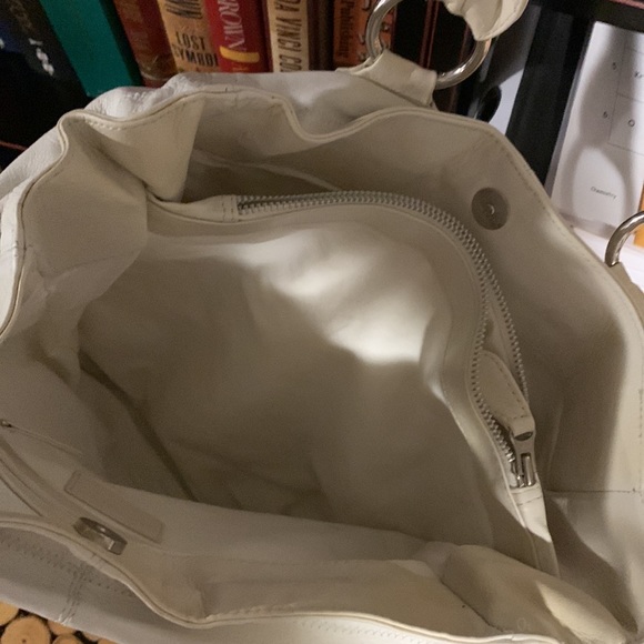 White real leather tote - Picture 5 of 6